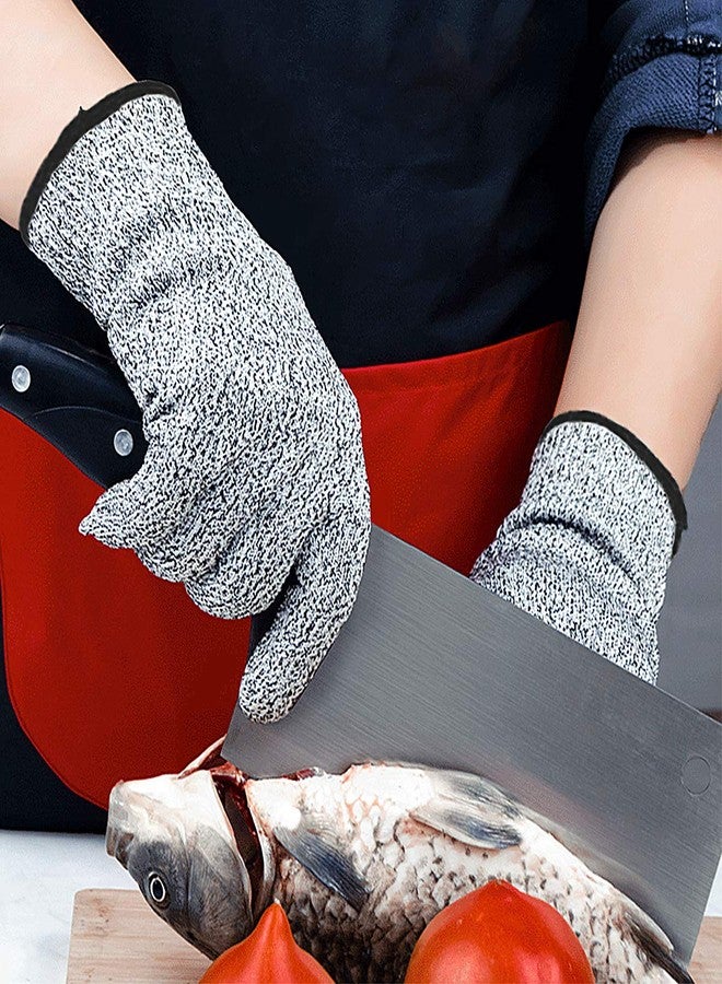 DEYAN Cut Resistant Gloves, Level 5 Protection, Multi Purpose Food Grade Kitchen Cutting Gloves, Safety Working Gloves, 1 Pair (Large) - Image 5